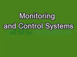 Monitoring and Control Systems