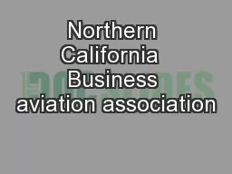 Northern California  Business aviation association