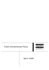 Public Conveniences Policy April   TABLE OF CONTENTS
