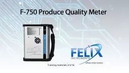 F-750 Produce Quality Meter