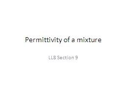 Permittivity of a mixture