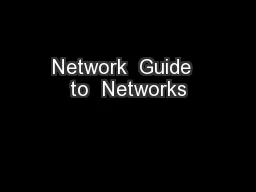 Network  Guide  to  Networks