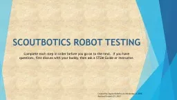 Scoutbotics  Robot Testing