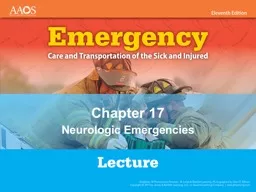 Chapter 17 Neurologic Emergencies