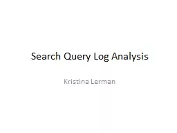 Search Query Log Analysis