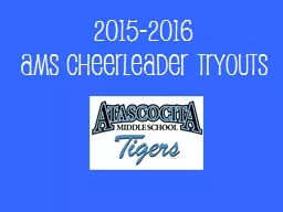 2015-2016 AMS Cheerleader Tryouts