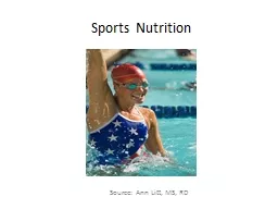 Sports Nutrition Source: Ann