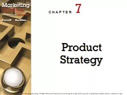 Product Strategy  Defines