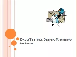 Drug Testing, Design, Marketing