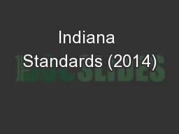 Indiana Standards (2014)