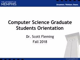 Computer Science Graduate Students Orientation
