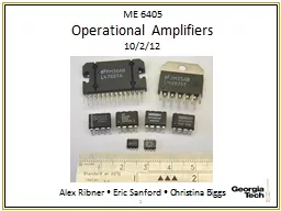 ME  6405 Operational Amplifiers