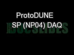 ProtoDUNE  SP (NP04) DAQ