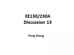 EE130/230A Discussion  13