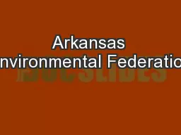 Arkansas Environmental Federation