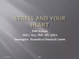 Stress and your heart Beth Kalicki