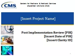 [Insert Project Name] Post Implementation Review (PIR)