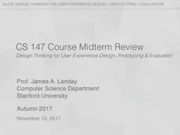 CS 147 Course Midterm Review