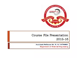 Course File Presentation
