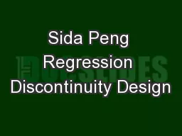 Sida Peng Regression Discontinuity Design