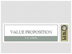 R.D. Sisson Value Proposition