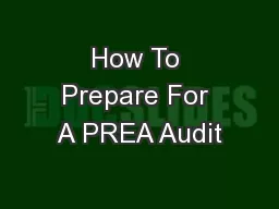 How To Prepare For A PREA Audit
