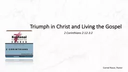 Triumph in Christ and Living the Gospel