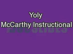 Yoly McCarthy Instructional