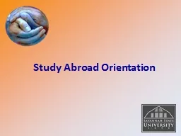 Study Abroad Orientation