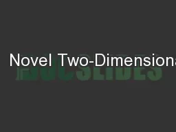 A  Novel Two-Dimensional