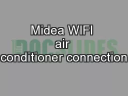 Midea WIFI air conditioner connection