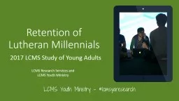 Retention of Lutheran Millennials