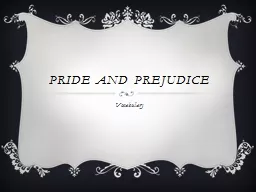 Pride and Prejudice Vocabulary
