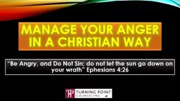 Manage Your Anger in a Christian Way