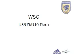 WSC U8/U9/U10  Rec