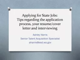 Applying for State Jobs: