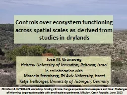 Controls over ecosystem functioning across