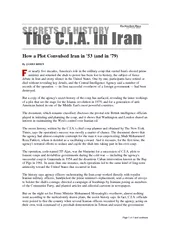 Page of and continues How a Plot Convulsed Iran in  an