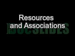 Resources and Associations