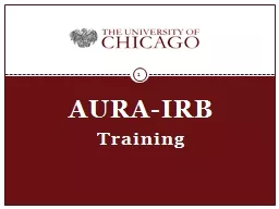AURA-IRB Training 1 Introductions