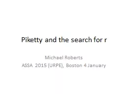 Piketty  and the search for r