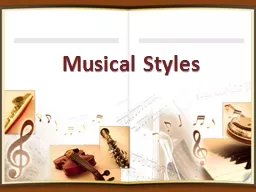 Musical Styles Assignment: