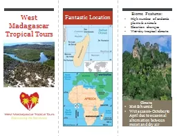 West Madagascar Tropical Tours