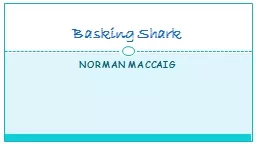 Norman  MacCaig Basking Shark