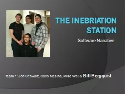 The Inebriation Station Team 1: Jon Schwarz, Carlo Mesina, Mike Wei &