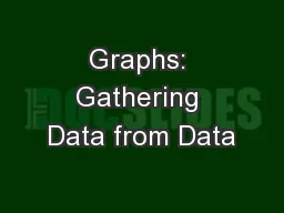 Graphs: Gathering Data from Data