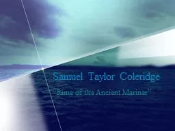 Samuel Taylor Coleridge “Rime of the Ancient Mariner”