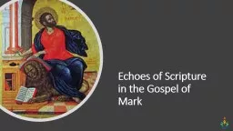 Echoes of Scripture in the Gospel of Mark