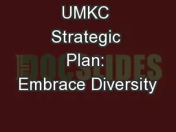 UMKC Strategic Plan: Embrace Diversity