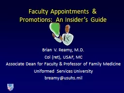 Faculty Appointments & Promotions: An Insider’s Guide